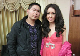 广州蓝图与明星合影